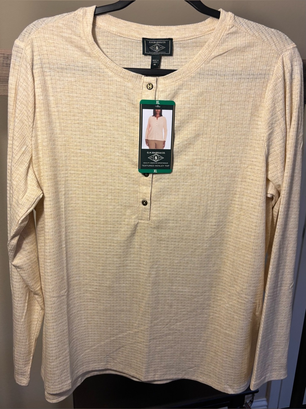 G.H. Bass & Co. women’s Long-Sleeve Henley